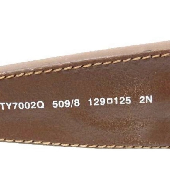 Tory Burch brown leather wraparound sunglasses TY7002Q - Picture 3 of 7